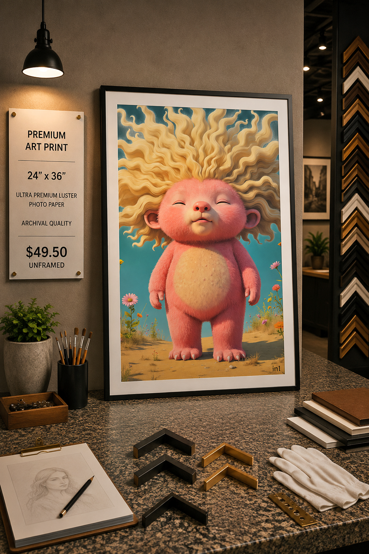 Tanguy - Premium Art Print - 24"w x 36"h