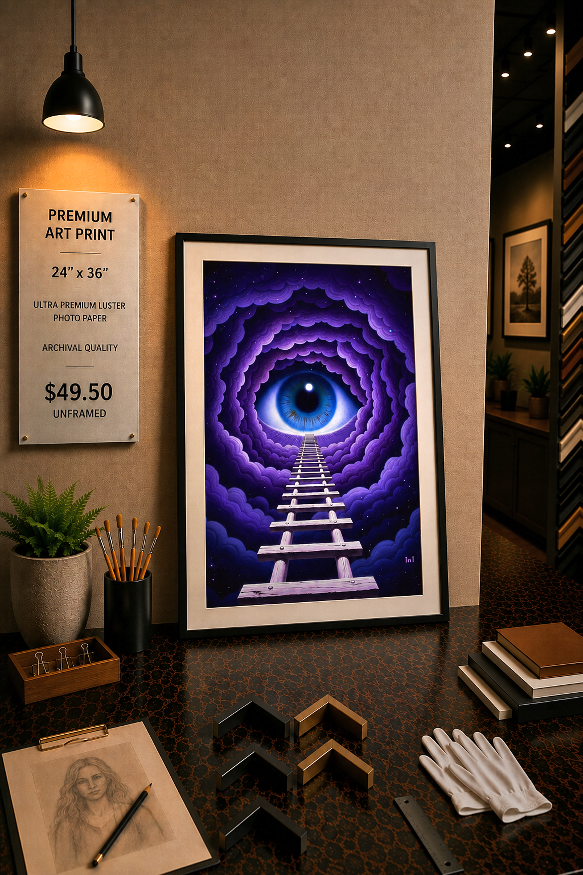 The Ladder - Premium Art Print - 24
