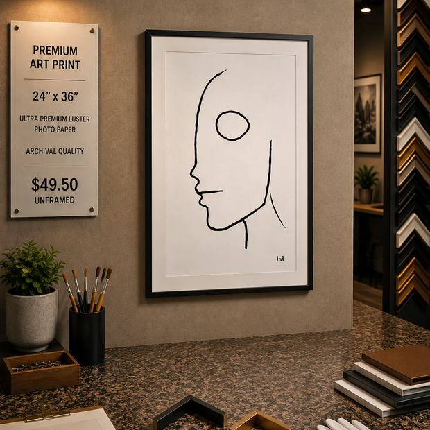 The Sketch - Premium Art Print - 24"w x 36"h