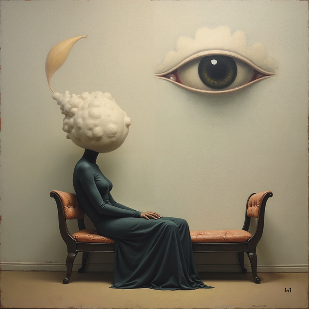 “Observed” – 37"w x 37"h Canvas Wall Art