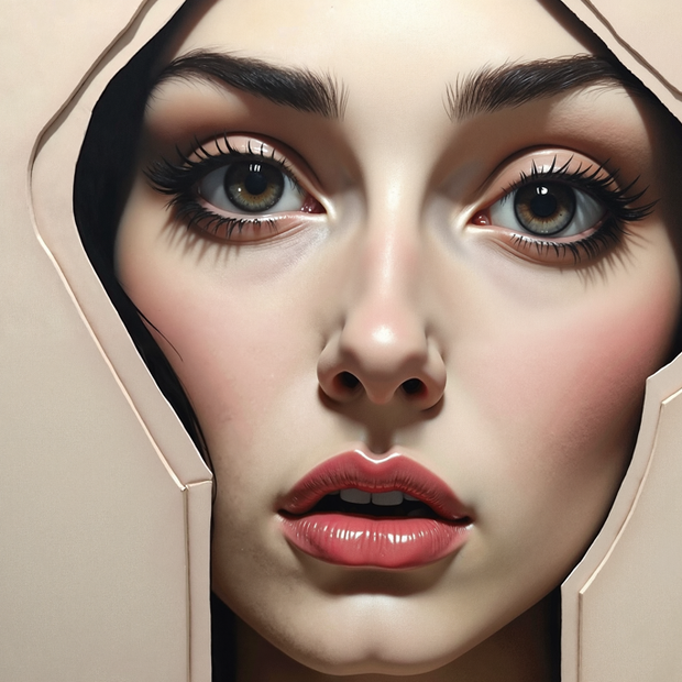 "The Quiet Aperture" Canvas Wall Art - 60"w x 40"h