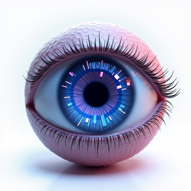 "Digital Eye" Canvas Wall Art - 36"w x 36"h