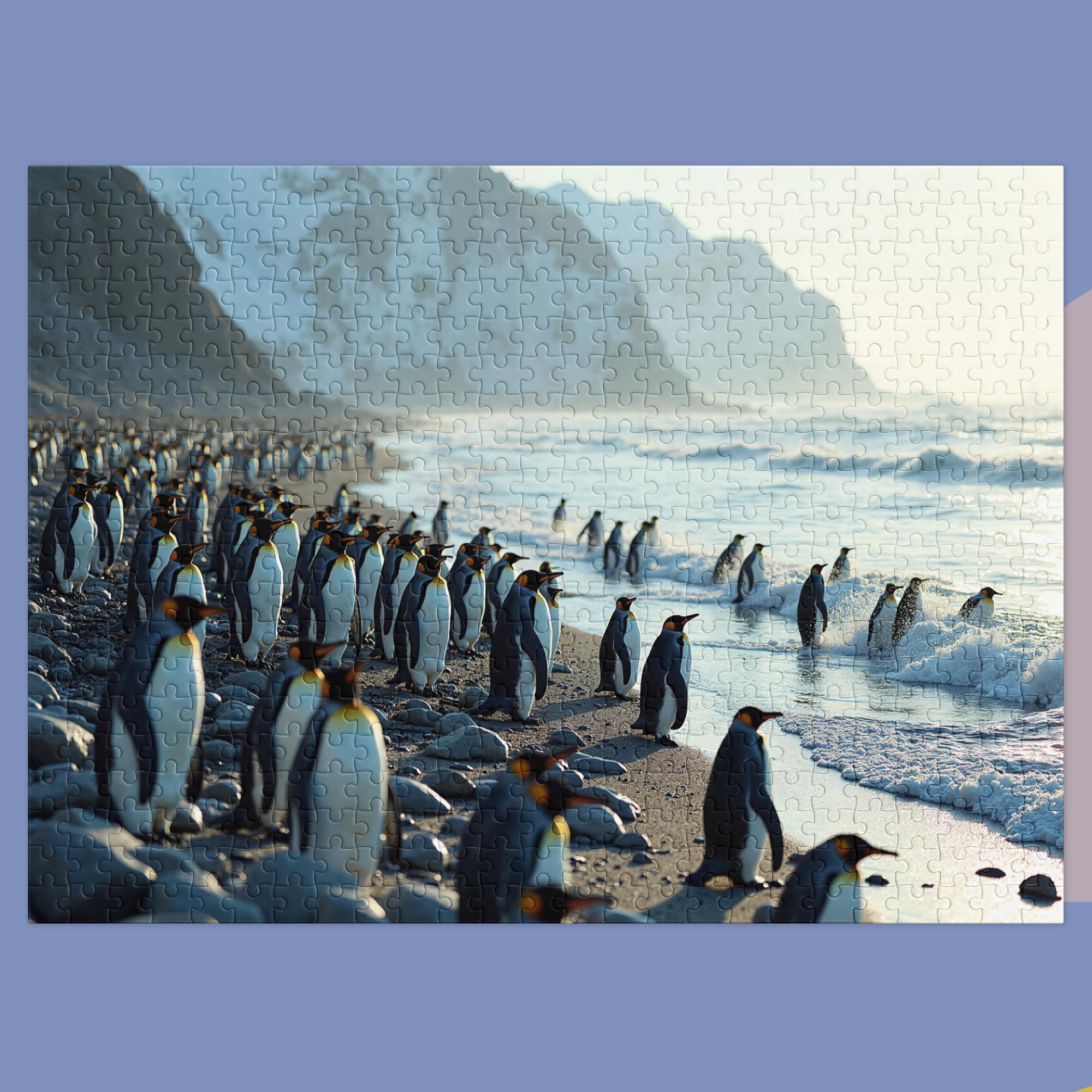 March to the Sea - Jigsaw puzzle with tin