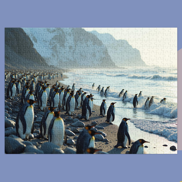 March to the Sea - Jigsaw puzzle with tin