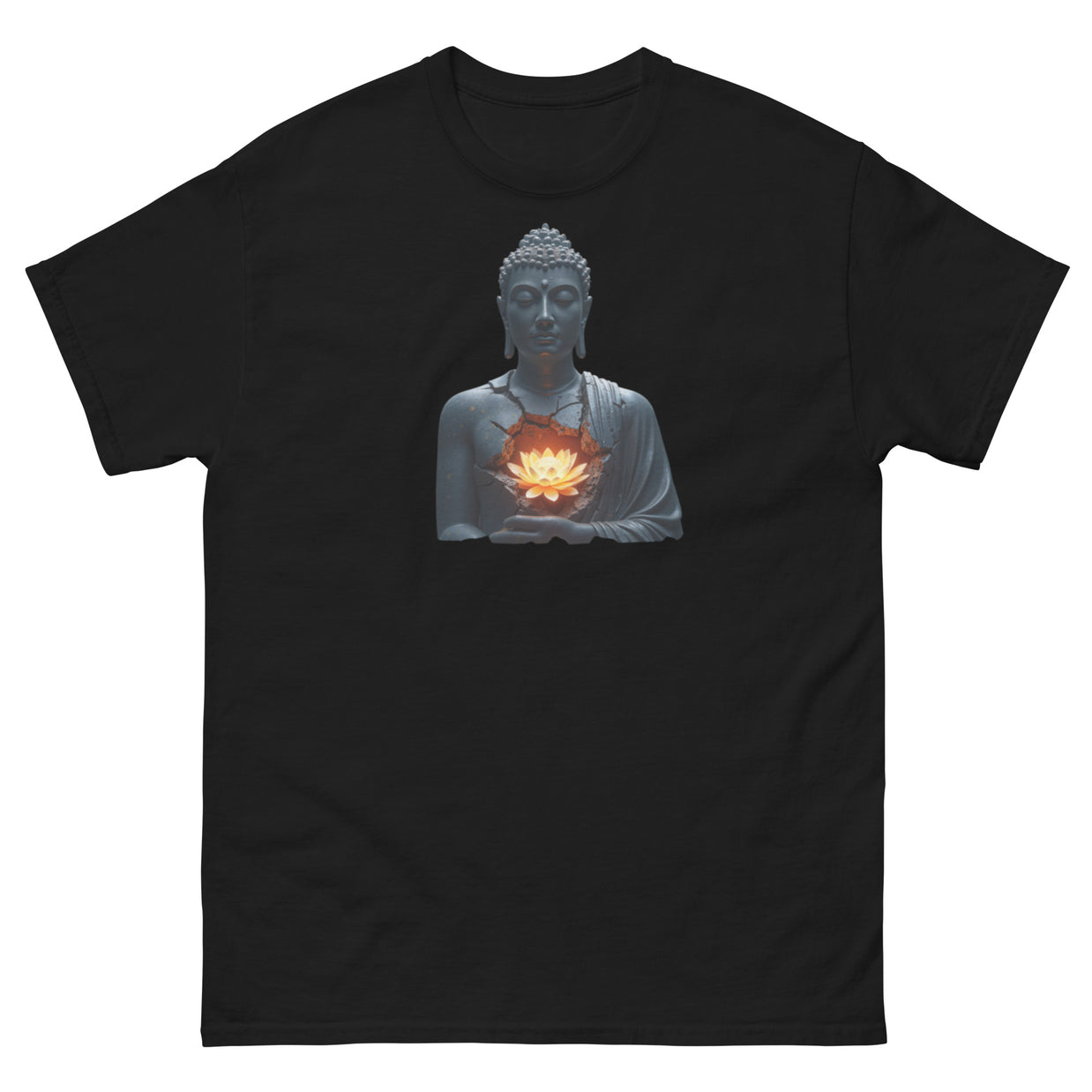 A Massive Stone Buddha Cracked Open - Unisex classic tee