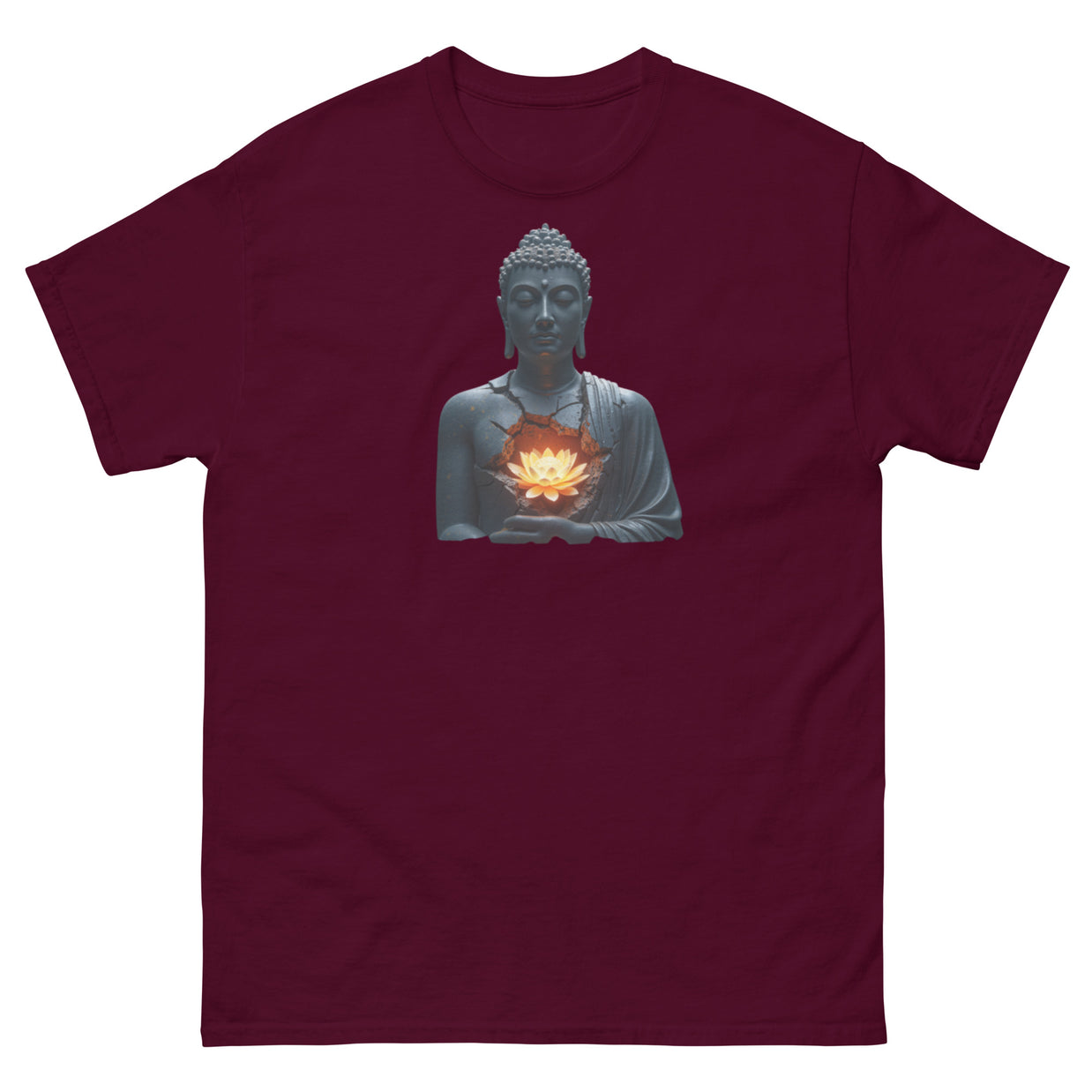 A Massive Stone Buddha Cracked Open - Unisex classic tee